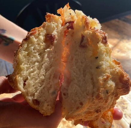 Bacon, Caramelized Onion &amp; Goat Cheese Scone