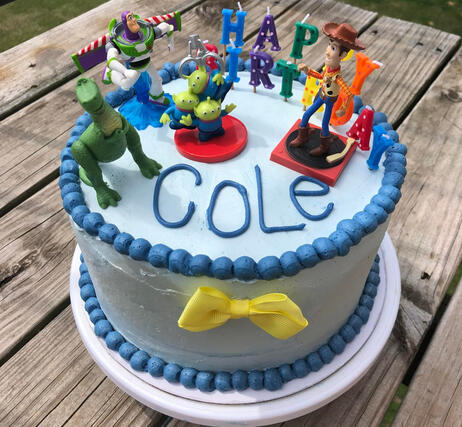 Chocolate Cake, Filled w/ Strawberry Jam, Fresh Strawberries &amp; Vanilla American Buttercream