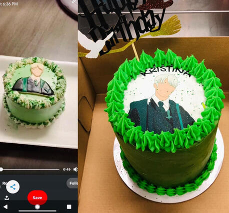 Chocolate Cake, Mixed Berry Jam, Fresh Raspberries, Vanilla Bean American Buttercream &amp; Edible Image